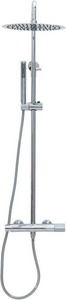 Смеситель для душа, со стационарным верхним душем 300х300мм., душевая лейка, шланг в компл., (цв.хром),  Allen Brau Liberty 5.33007-00