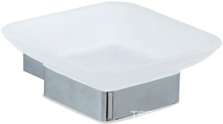 Мыльница настенная, (стекло матовое, держат.цв.хром), Infinity ZZ