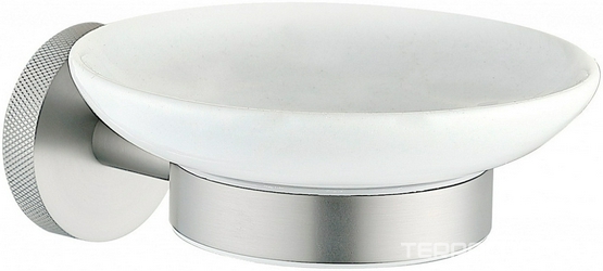 Мыльница настенная, (керамика, держат.цв. браш.никель), Priority ZZ