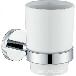 Стакан настенный, (керамика, держат.цв.хром),  ZZ Allen Brau Priority 6.31002-00