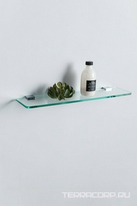 Полка 500мм, (стекло прозрачное 8мм, держат.цв.хром),  ZZ Allen Brau Infinity 6.21012-00