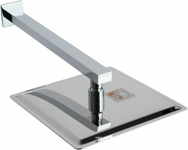 Душ верхний, стационарный, квадратный 250х250мм, G 1/2, антикальц., стеновой кронштейн 380мм, (латунь цв.хром),  ZZ Allen Brau Infinity 5.21019-00