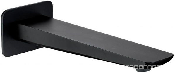 Излив для набора воды в ванну, встраиваемый в стену, 173мм, (цв.черный матовый), Infinity ZZ