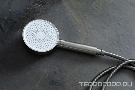 Лейка д/д ручная, 3 режима, (пластик цв.браш.никель),  ZZ Allen Brau Priority 5.31B20-BN