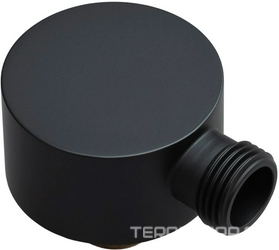 Шланговое подсоединение, кругл., 1/2, (цв.черный матовый), Priority ZZ