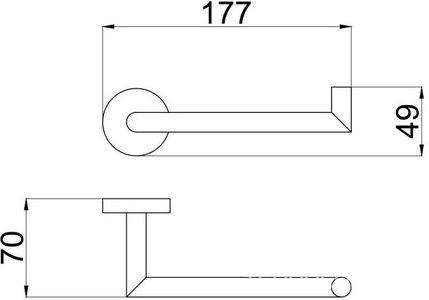 Держатель для т/б, (цв.никель браш),  ZZ Allen Brau Priority 6.31007-BN