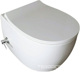 Унитаз подвесной 510х363мм, с встроенным смесителем с функц. биде, без сиденья, (цв.белый), Fantasy ZZ