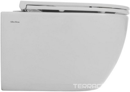 Унитаз подвесной 515х350мм, без сиденья, смыв Tornado, крепеж в компл., (цв.белый),  Allen Brau Priority 4.31008.20