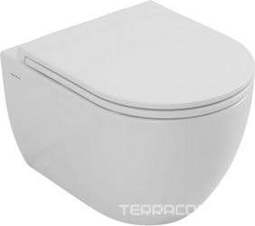 Унитаз подвесной 490х360мм, без сиденья, смыв Tornado, крепеж в компл., (цв.белый), Priority ZZ