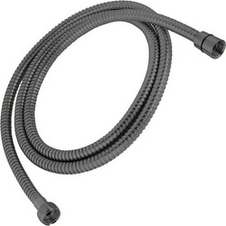 Шланг для душа, с защитой от перекручивания антитвист, 100см, 1/2 x 1/2, (металл цв.графит браш.), Priority ZZ