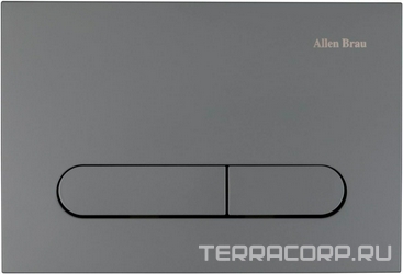 Кнопка двойного смыва, механическ., для инсталляции д/унитаза, (пластик цв.антрацит), Project Color ZZ