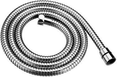 Шланг для душа, с защитой от перекручивания антитвист, 100см, 1/2 x 1/2, (металл цв.хром), Priority ZZ