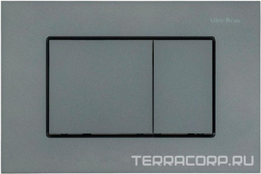 Кнопка двойного смыва, механическ., для инсталляции д/унитаза, (пластик цв.графит), EVO S ZZ