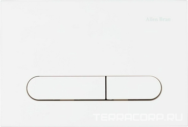 Кнопка двойного смыва, механическ., для инсталляции д/унитаза, (пластик цв.белый матовый), Project Color ZZ