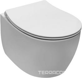 Унитаз подвесной 510х363мм, безободковый, без сиденья, (цв.белый матовый), Fantasy ZZ