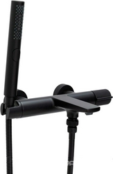 Смеситель для ванны, лейка, шланг в компл., (цв.черный матовый), Liberty ZZ