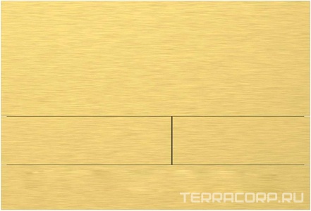 Кнопка двойного смыва, пневм., для инсталляции д/унитаза, (цв.золото браш.),  ZZ Allen Brau Infinity 9.20008.GB