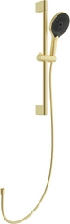 Душевой гарнитур: штанга, лейка, шланг, (цв.шлифованное золото), Chuva ZZ