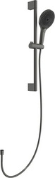 Душевой гарнитур: штанга, лейка, шланг, (цв.оружейная сталь), Chuva ZZ