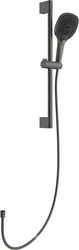 Душевой гарнитур: штанга, лейка, шланг, (цв.оружейная сталь), Chuva ZZ