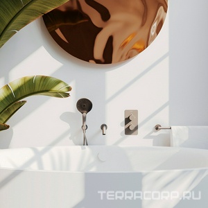 Лейка д/д ручная, круглая, 3 режима, (пластик цв.оружейная сталь),  ZZ Aqueduto Chuva CHU0745