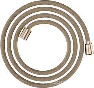 Шланг для душа, текстильный, с защитой от перекручивания, 200см, 1/2 x 1/2, (цв.шлиф.бронза), HG Designflex ZZ Hansgrohe Универсал 28230140