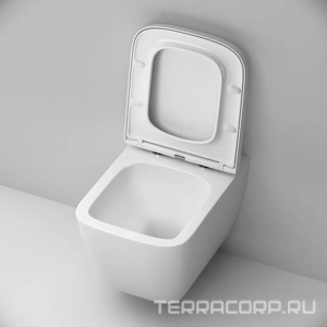 Унитаз подвесной Aquaspin, безободковый, сиденье с микролифтом в комплекте AMPM Gem C901901SC