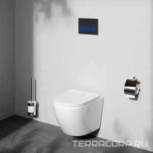 Унитаз подвесной, Aquaspin безободковый, сиденье с микролифтом в комплекте AMPM Like C801901SC