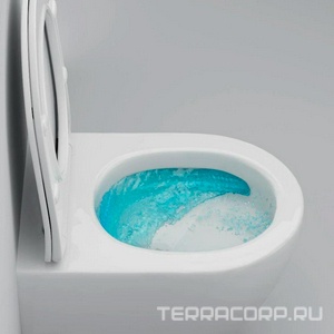 Унитаз подвесной, Aquaspin безободковый, сиденье с микролифтом в комплекте AMPM Like C801901SC