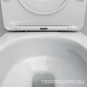 Унитаз подвесной, Aquaspin безободковый, сиденье с микролифтом в комплекте AMPM Like C801901SC