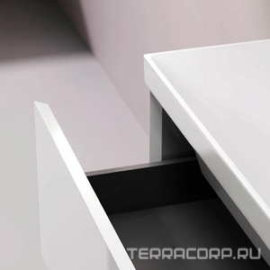 Тумба подвесная 80 см, 2 выдвижн.ящика, раковина в комплекте, цвет белый глянец AMPM Above M9X-FHX0802WG-WCC0800WG