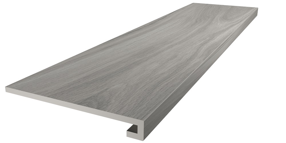 Керамогранит Kerama Marazzi Монтиони Ступень клееная серый матовый обрезной 33x119.5 Серый, фото 7