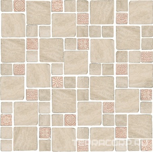 Керамическая плитка Kerama Marazzi Риальто Декор  Антика 4 мозаичный бежевый светлый матовый 30х30