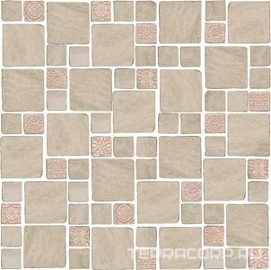 Керамогранит Kerama Marazzi Риальто Декор  Антика 4 мозаичный бежевый матовый 30х30 Бежевый 