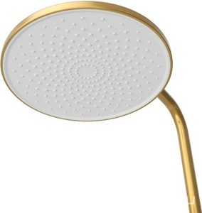 Смеситель для душа, со стационарным верхним душем d23см., шланг, лейка, кронштейн в компл., (цв.брашированное золото), Relax ZZ Cezares relax RELAX-CD-BORO