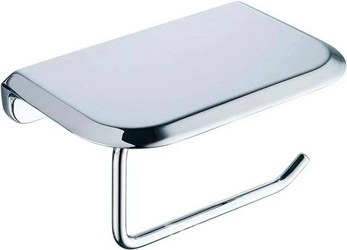 Держатель для туалетной бумаги, с полочкой, (цв.хром), Liner ZZ