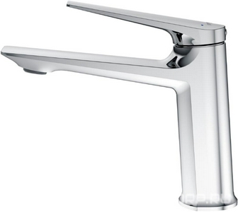 Смеситель для раковины, без д/к, (цв.хром),  ZZ Cezares Liner LINER-LS-01-W0