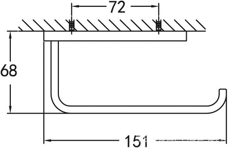 Держатель для туалетной бумаги, (цв.хром),  ZZ Cezares Maxima CZR-F-8921