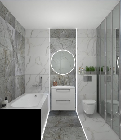Ванная комната Kerranova Marble Trend дизайн
