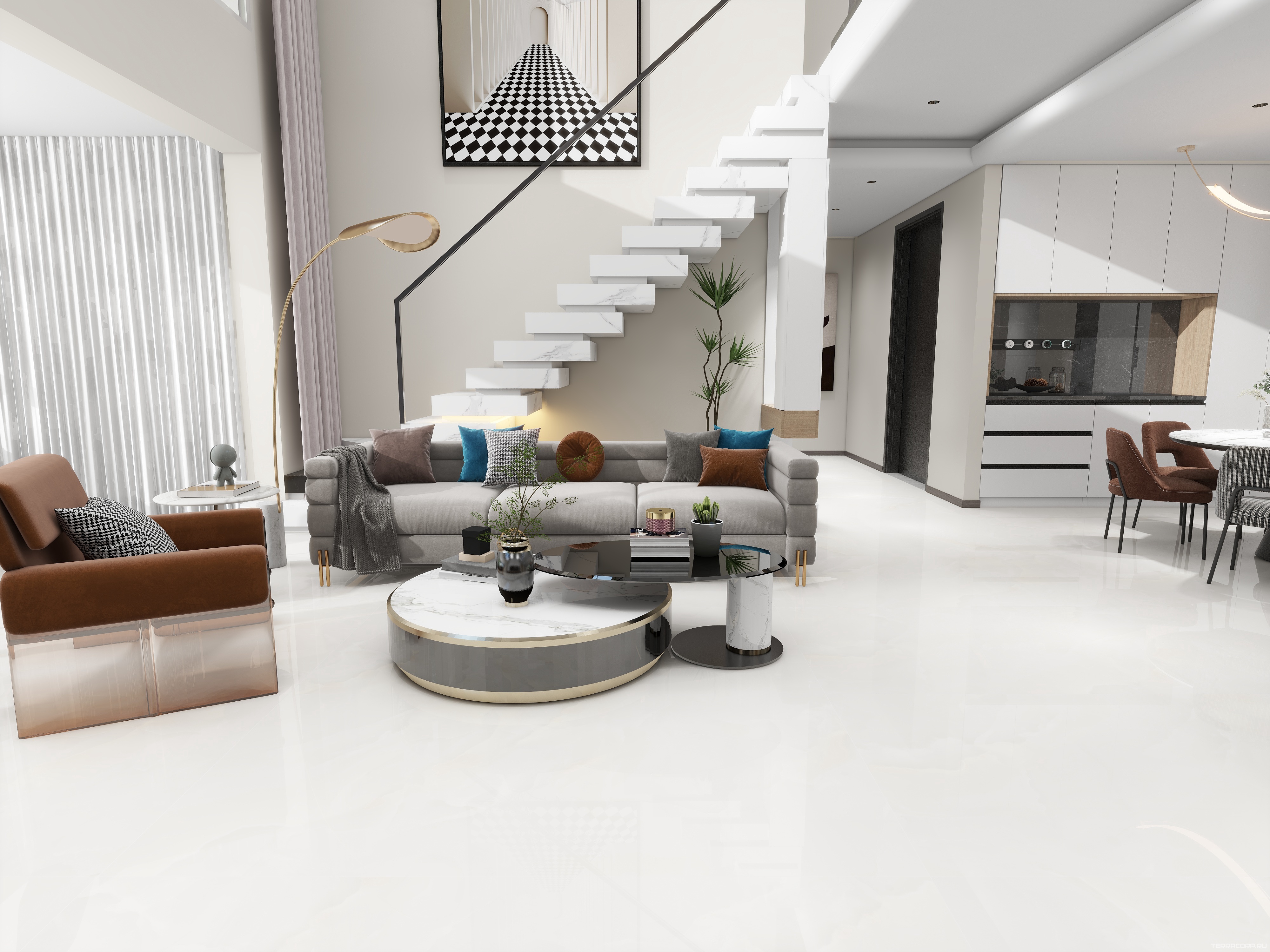 Керамогранит Dado Ceramica Serica Rigatino Bone 60x120 Белый, фото 2