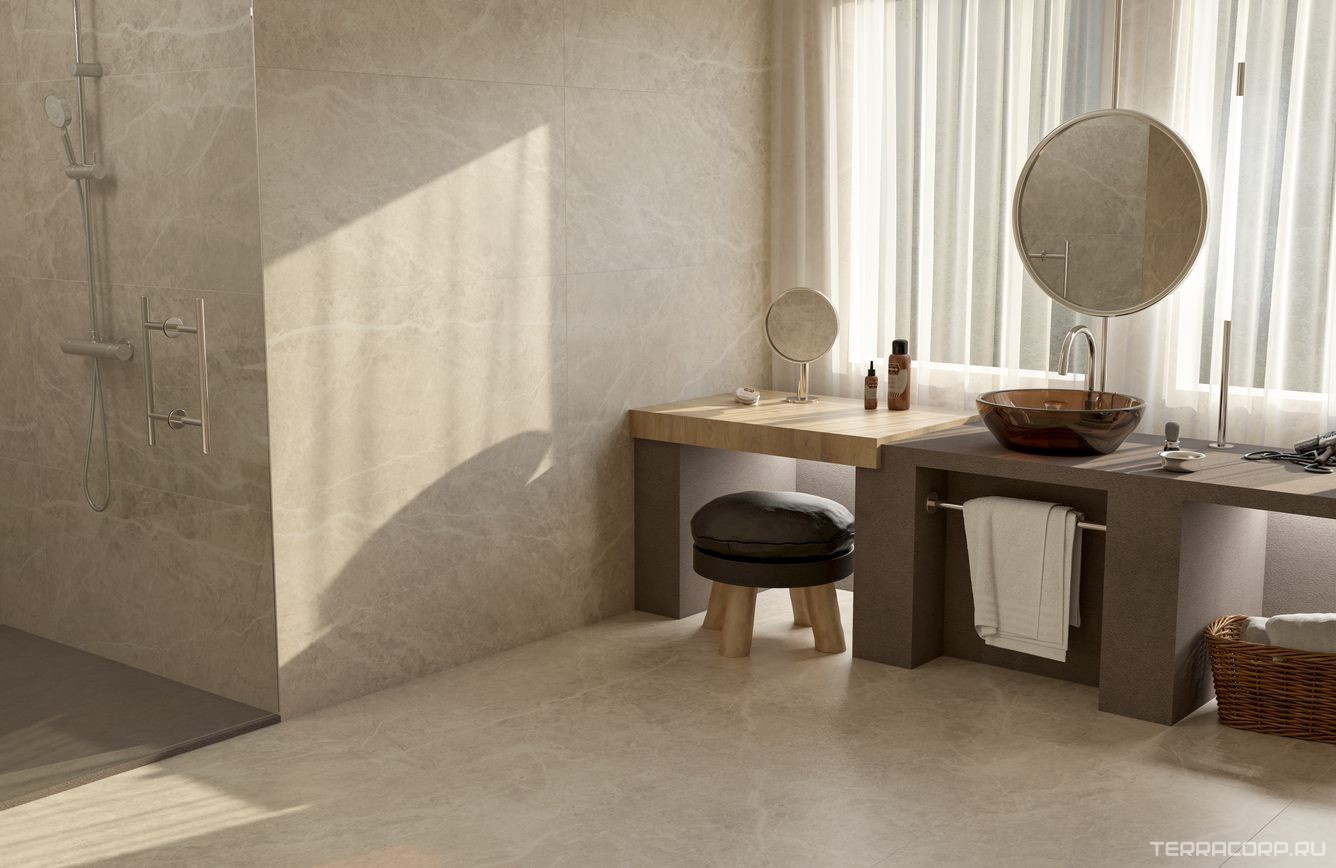 Керамогранит Pamesa At. Stone Cream 60x120 Rec.XXZZ Бежевый, фото 1