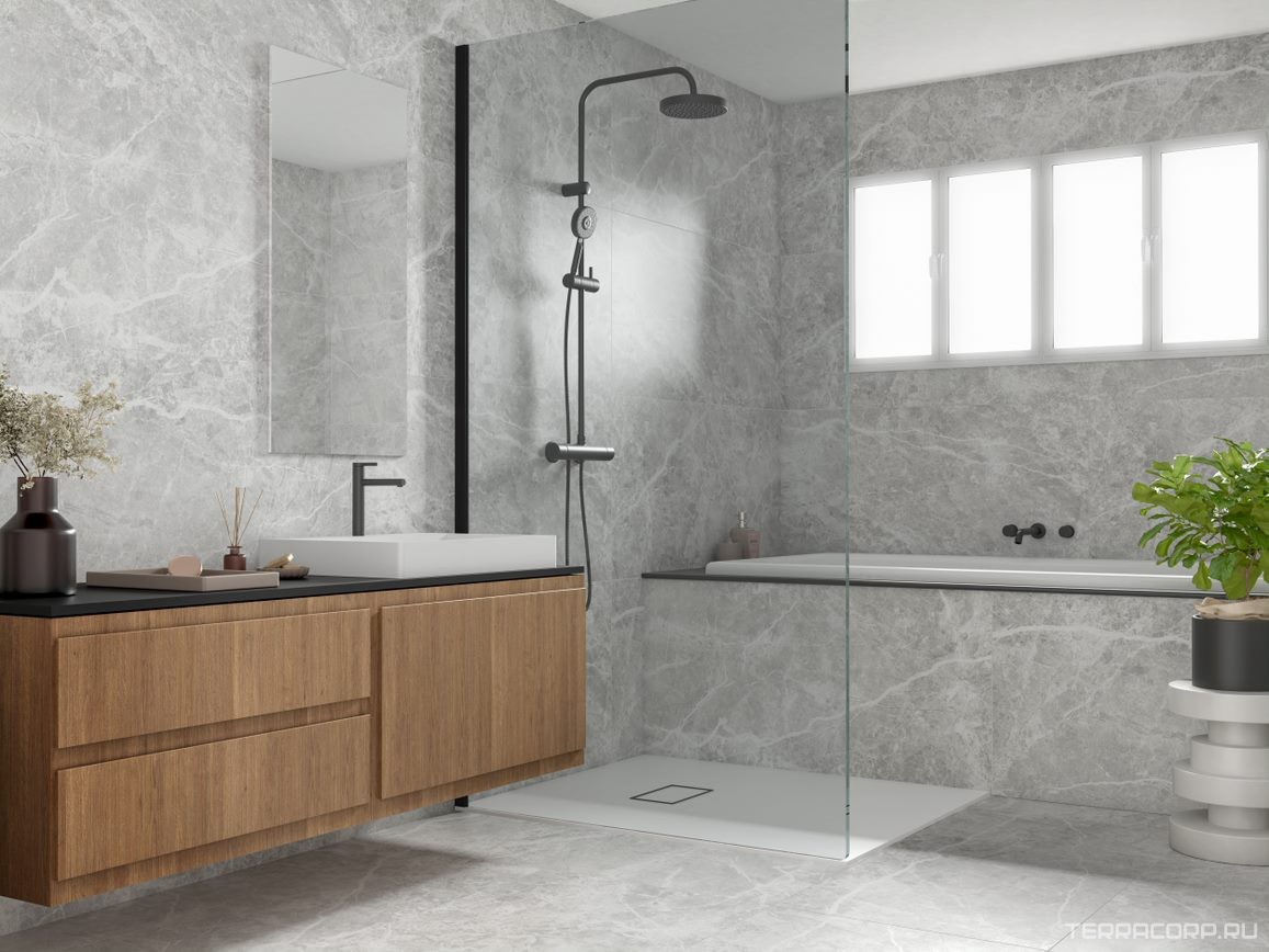 Керамогранит Pamesa At. Stone Grey 60x120 Rec. XX Серый, фото 1