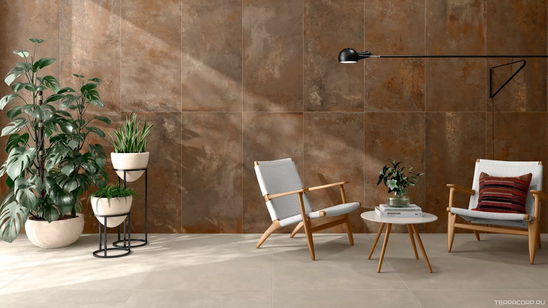 Керамогранит Pamesa Cadmiae Bronce Decorstone rett 60x120 XX Коричневый, фото 1
