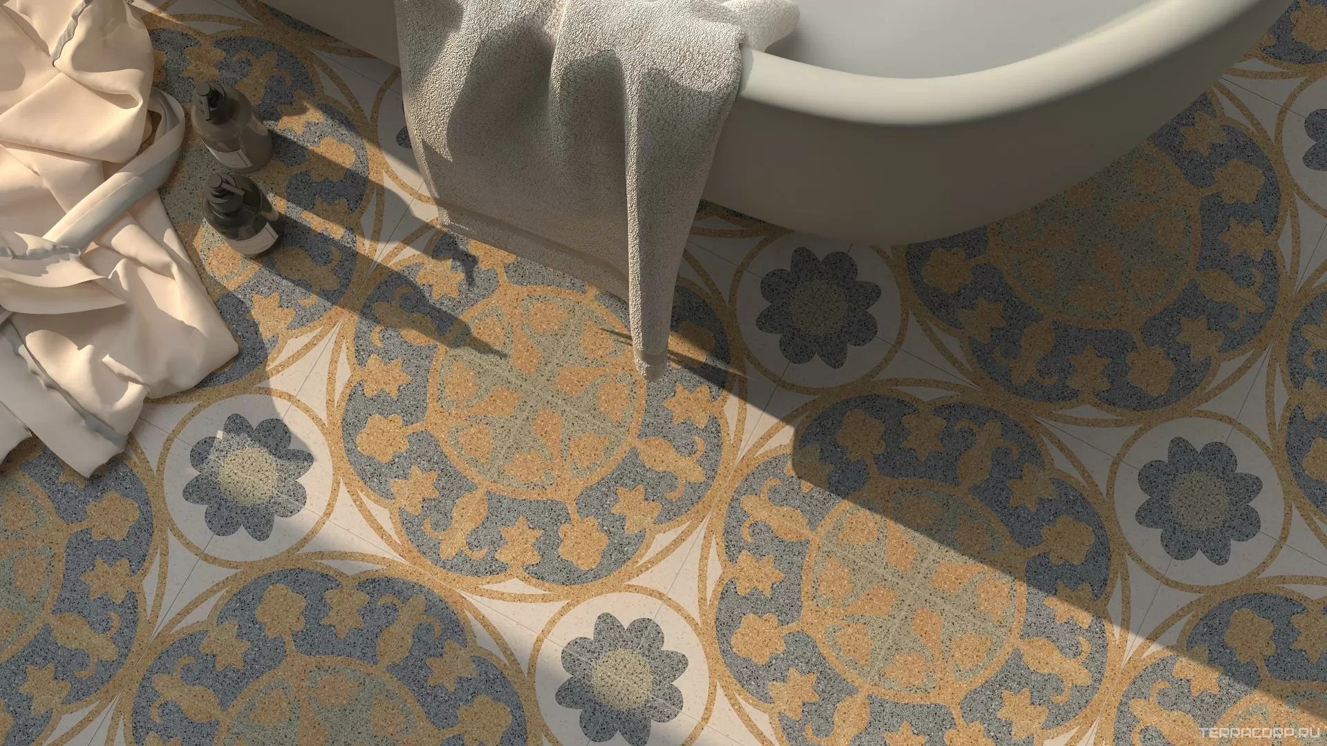 Керамогранит Pamesa CR Deco DC. Fontana Oro 22.3x22.3 XX Комбинированный, фото 1