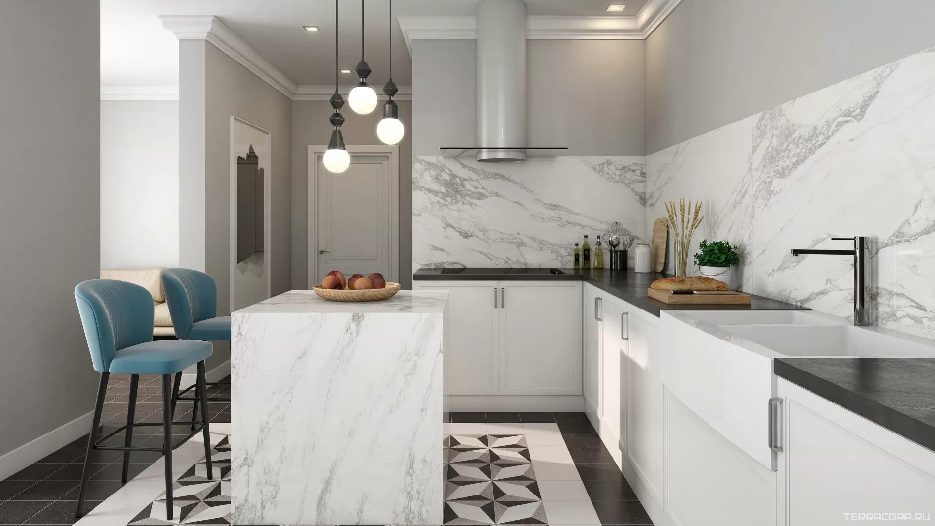 Керамогранит Pamesa CR Niro Niro White Leviglass rett ( п.п.) 75x150 Белый, фото 1