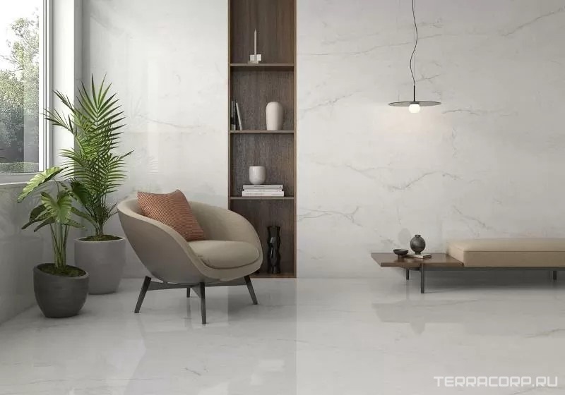 Керамогранит Pamesa Crystal White leviglass 120x120 Rec. Белый, фото 1