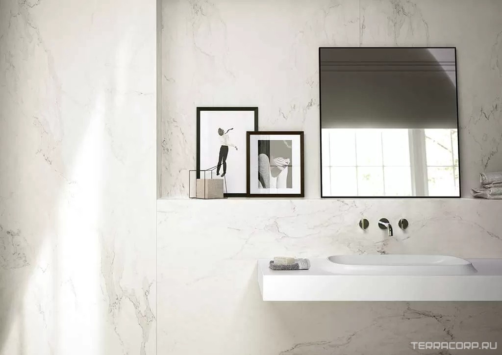 Керамогранит Florim Stones & More 2.0 Stone Smooth Stone Calacatta 40x80 Белый, фото 3