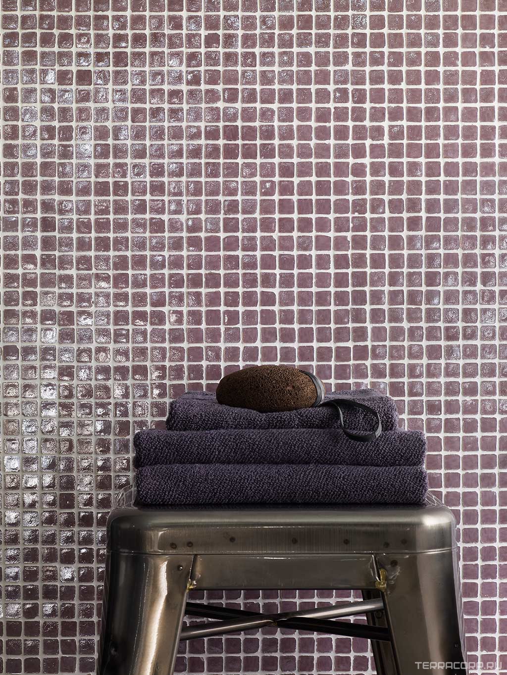 Мозаика Florim Vetro Mosaico Neutra Lux Cemento (1.8x1.8) 30x30 Серый, фото 1
