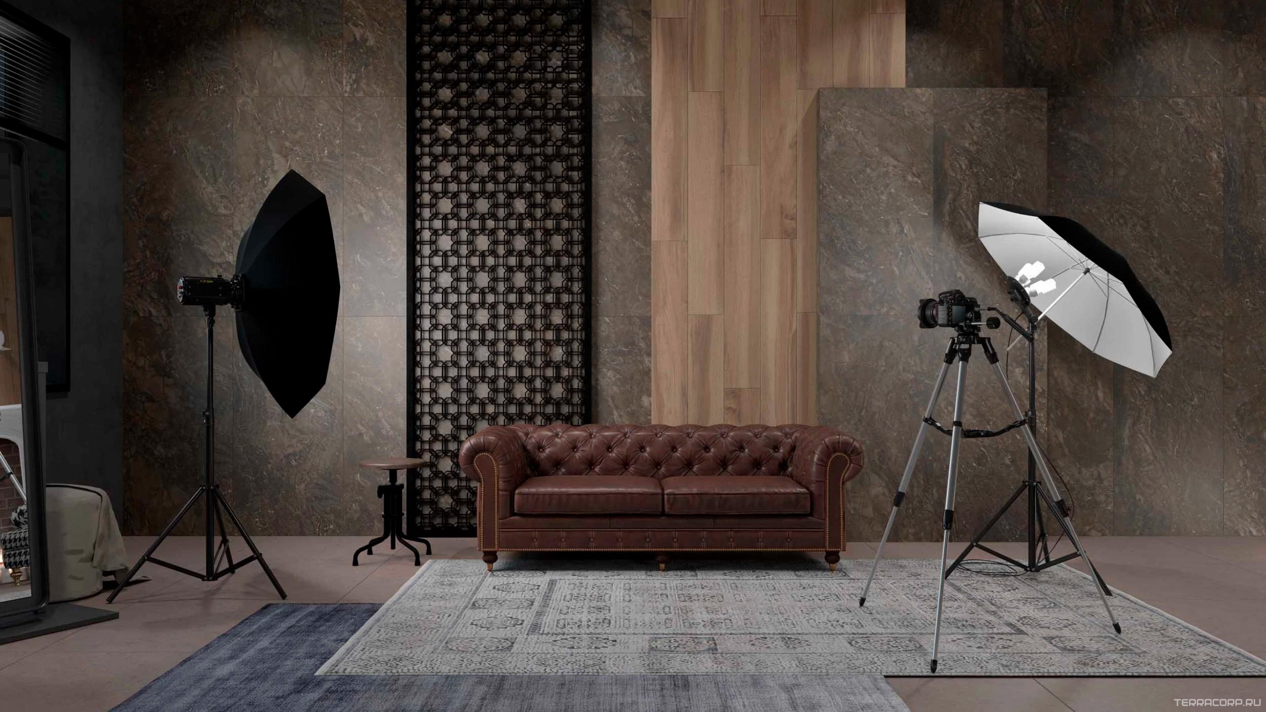 Керамогранит Estima Bernini 04 dark brown неполир.60х120 Коричневый, фото 1
