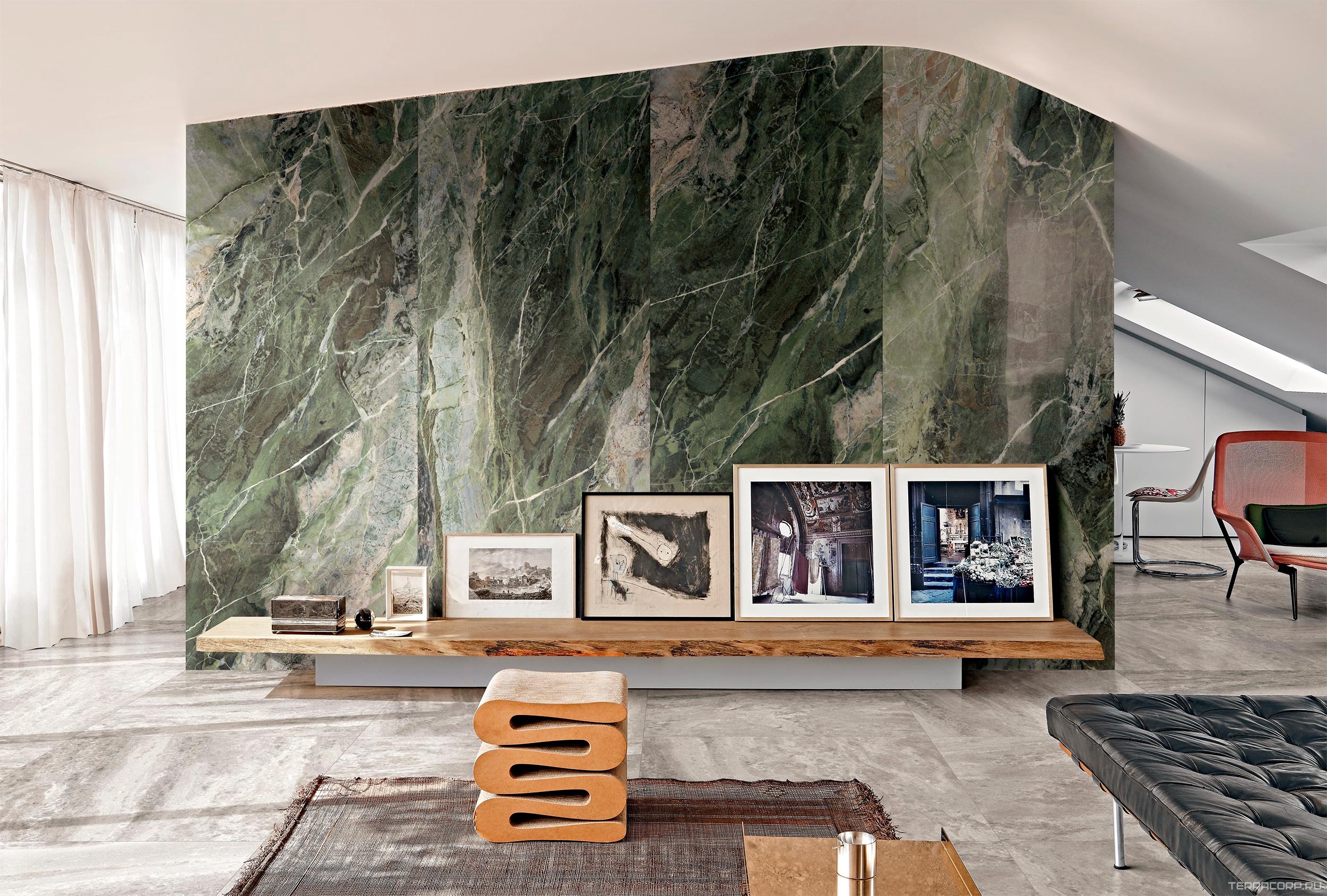 Керамогранит Florim Magnum Heritage Luxe Heritage Emerald Glossy 120x280 Зеленый, фото 1